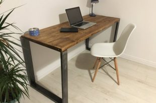 Rustic Wooden Desk Made From Reclaimed Scaffold Boards & | Et