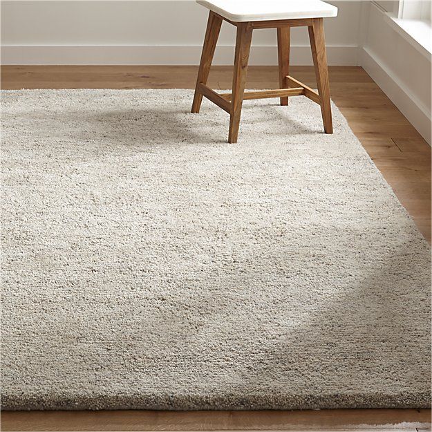 Parker Neutral Wool Shag Rug | Crate and Barrel | Affordable rugs .